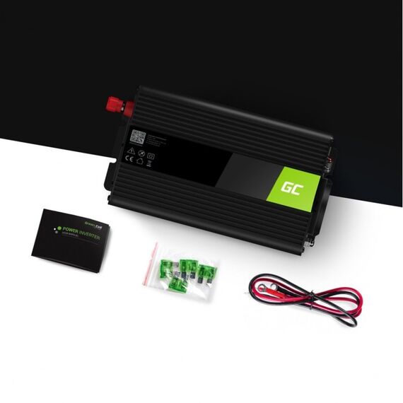 Green Cell INV08 power adapter/inverter Outdoor 1000 W Black - Various - Auto & Moto - Techbox