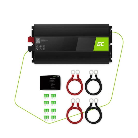 Green Cell INV21 power adapter/inverter Auto 6000 W Black | Techbox