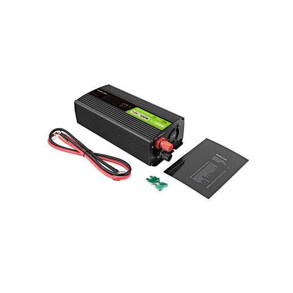 Green Cell PowerInverter LCD 12V 500W/10000W car inverter with display - pure sine wave - Various - Auto & Moto - Techbox