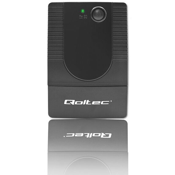 Qoltec 53773 Uninterruptible power supply Line Interactive | Monolith | 850VA | 480W - UPS & Surge Protectors - Surge Protection - Techbox