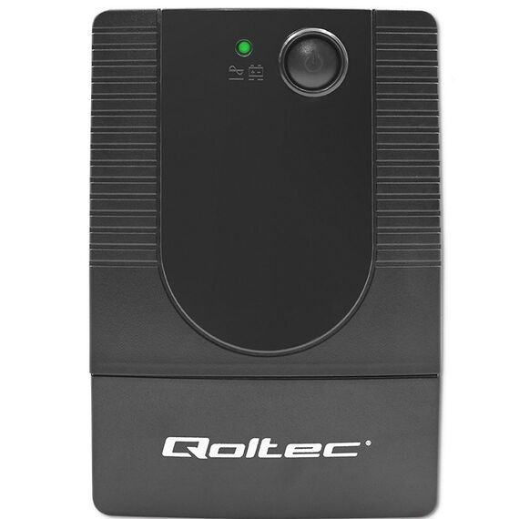 Qoltec 53773 Uninterruptible power supply Line Interactive | Monolith | 850VA | 480W - UPS & Surge Protectors - Surge Protection - Techbox