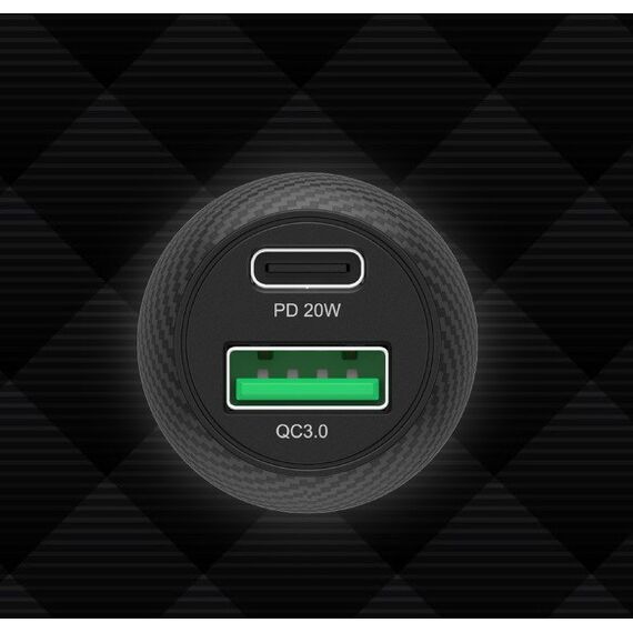 Unitek P1400A Car charger 38W USB-A USB-C QC 3.0 | Techbox