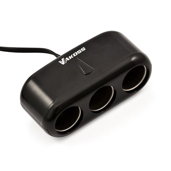 Vakoss TP-3263CK Car Cigarette Lighter Splitter | Techbox