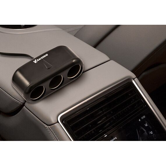 Vakoss TP-3263CK Car Cigarette Lighter Splitter | Techbox