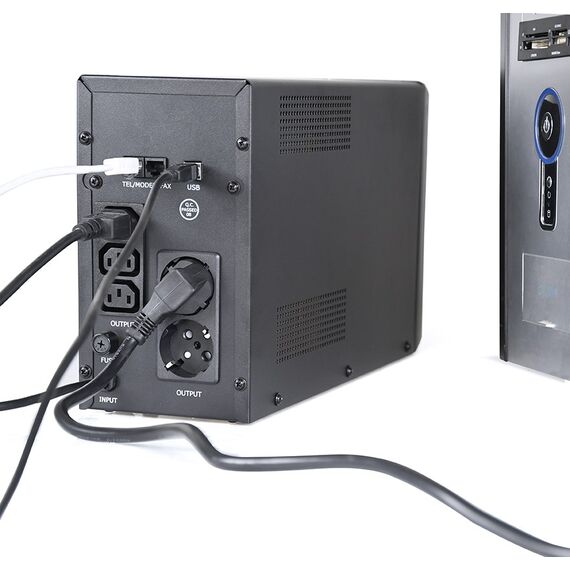Gembird EG-UPS-035 uninterruptible power supply (UPS) Line-Interactive 2 kVA 1200 W 5 AC outlet(s) | Techbox
