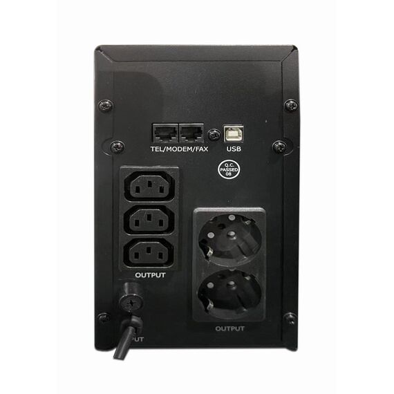 Gembird EG-UPS-035 uninterruptible power supply (UPS) Line-Interactive 2 kVA 1200 W 5 AC outlet(s) | Techbox
