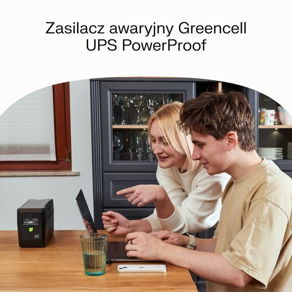 Green Cell uninterruptible power supply (UPS) Line-Interactive 1 kVA 600 W 4 AC outlet(s) | Techbox
