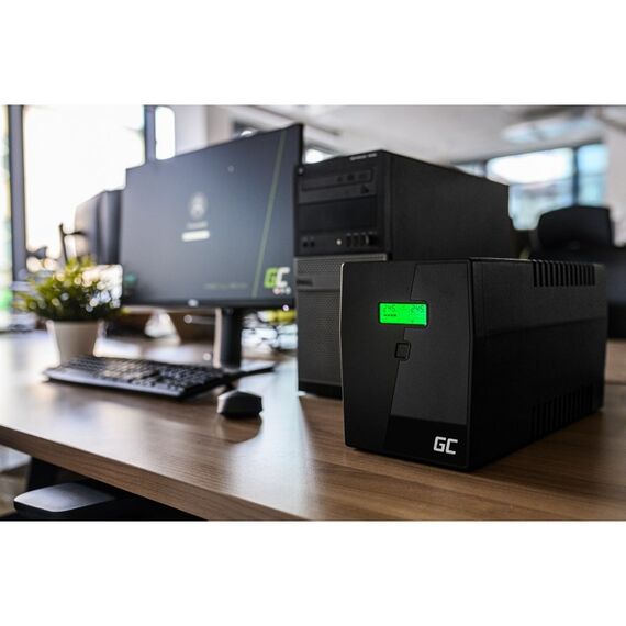 Green Cell UPS08 uninterruptible power supply (UPS) Line-Interactive 1000 VA 700 W 4 AC outlet(s) - UPS & Surge Protectors - Surge Protection - Techbox