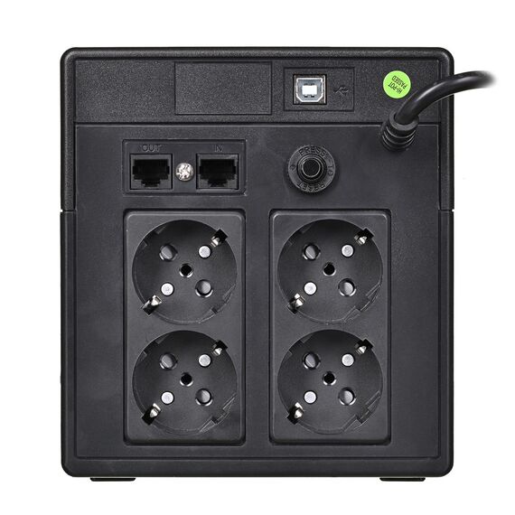Green Cell UPSLP700 uninterruptible power supply (UPS) Line-Interactive 1 kVA 700 W 4 AC outlet(s) | Techbox