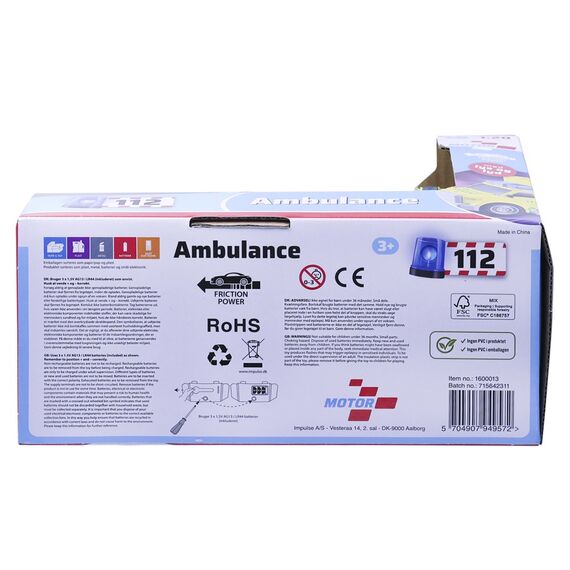 Motor 112 - Ambulance w. light & sound (I-1600013) / Toys