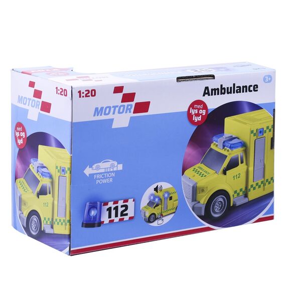 Motor 112 - Ambulance w. light & sound (I-1600013) / Toys