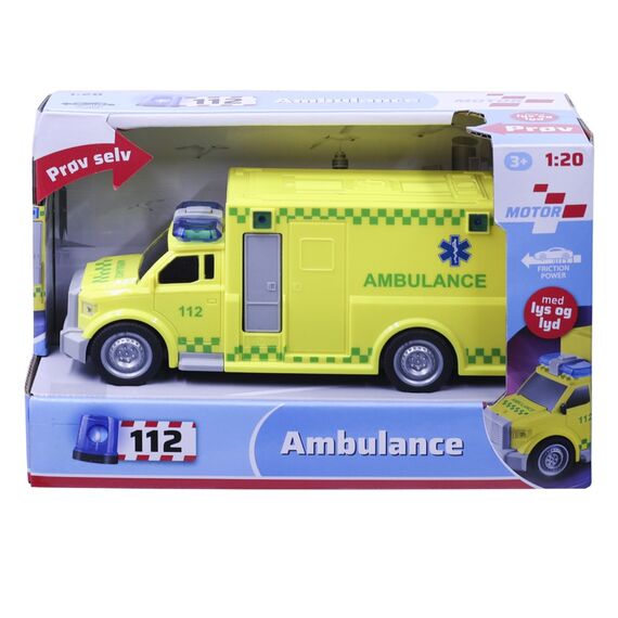 Motor 112 - Ambulance w. light & sound (I-1600013) / Toys
