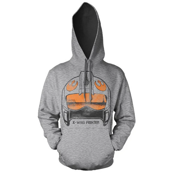 STAR WARS - Sweatshirt X-Wing Fighter Helmet - H.Grey (S) |  Techbox