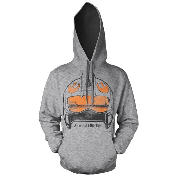 STAR WARS - Sweatshirt X-Wing Fighter Helmet - H.Grey (S) |  Techbox