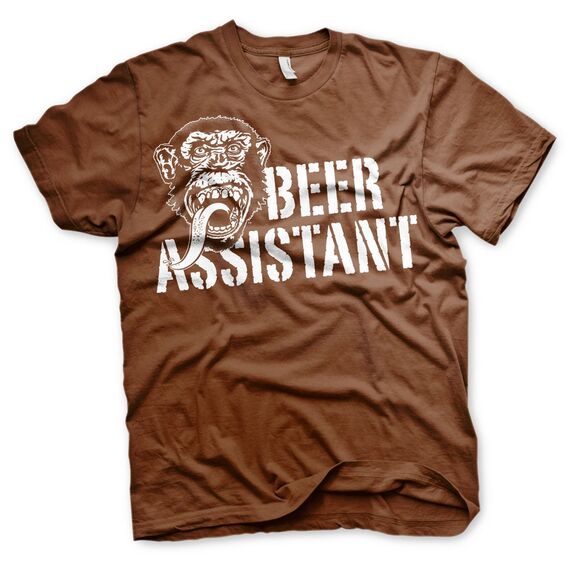 GAS MONKEY - T-Shirt Beer Assistant - Brown (S) - Hoodies & Tshirts - Fashion - Techbox