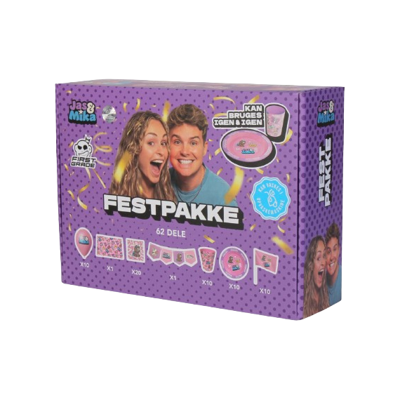 FIRSTGRADE - Partykit 10 pack - Jas&Mika / Baby and Children