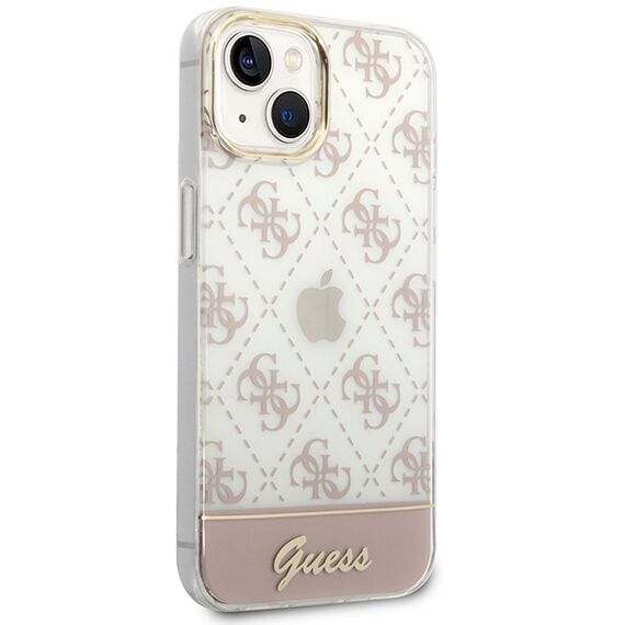 Guess GUHCP14MHG4MHP iPhone 14 Plus 6.7 "pink / pink hardcase 4G Pattern Script - Uncategorized Cases (2) - Cases - Techbox