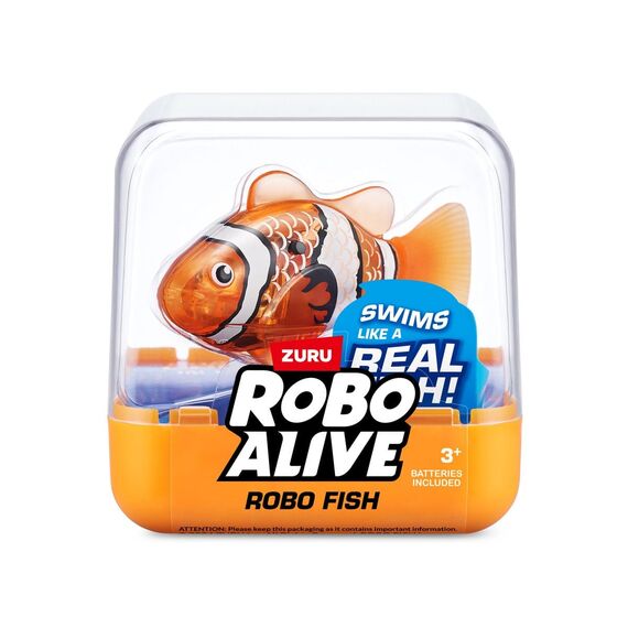 Robo Alive - Fish Orange w. white(7191B) / Toys