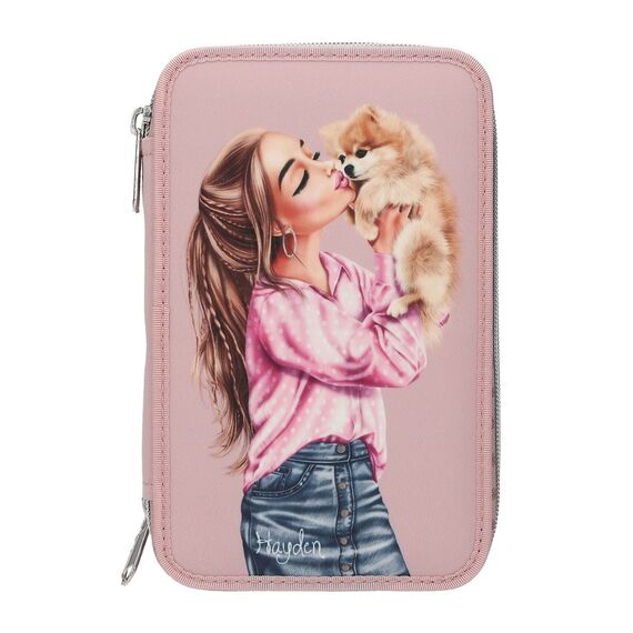 Topmodel - Double Pencil Case DOTS - Rosé / Toys