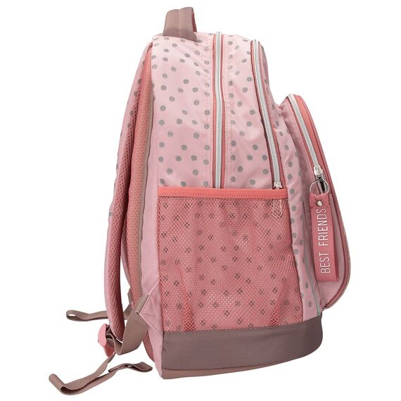 Topmodel - School Backpack DOTS - Rosé with Grey Dots / Toys
