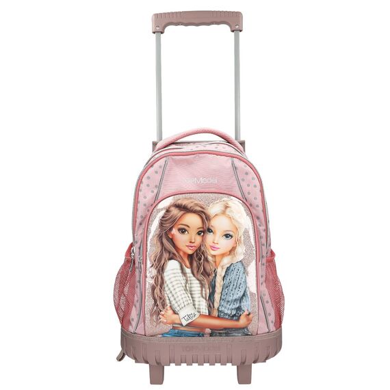 Topmodel - School Backpack Trolley - Rosé with Grey Polka Dots / Toys
