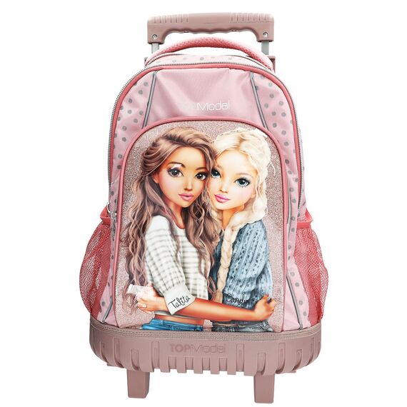 Topmodel - School Backpack Trolley - Rosé with Grey Polka Dots / Toys
