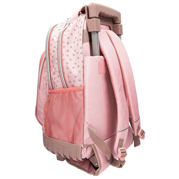 Topmodel - School Backpack Trolley - Rosé with Grey Polka Dots / Toys