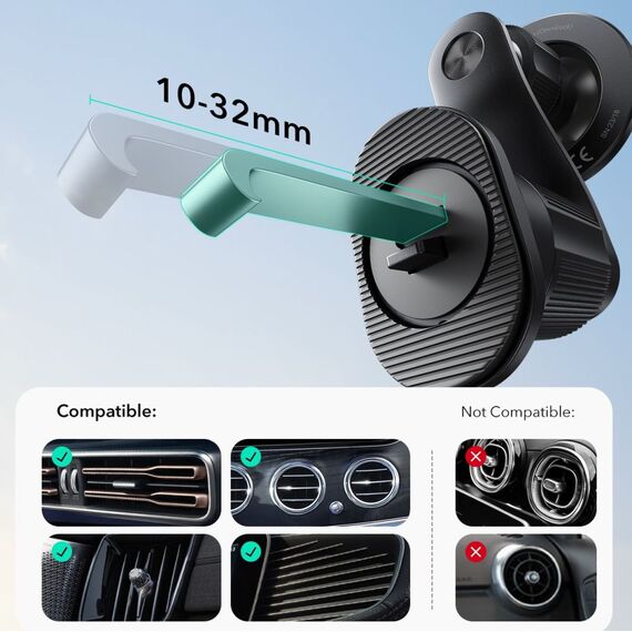 ESR OmniLock MagSafe Car Air Vent Mount - Black