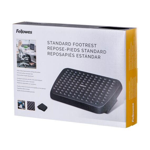 Fellowes Ergonomics footrest ergonomic office footrest black | Techbox