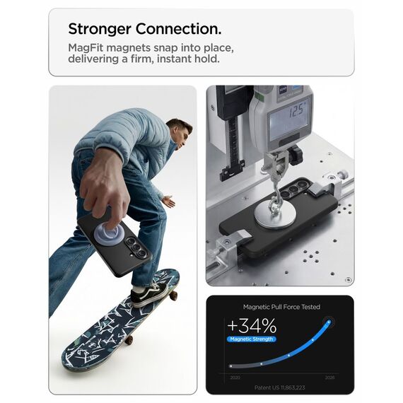 Spigen Thin Fit Mag MagSafena Samsung Galaxy S26 Case - Black