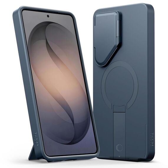 Tech-Protect Kevlar Aura MagSafe Case for Samsung Galaxy S26 Ultra - Navy Blue