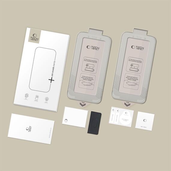 Tech-Protect Quick Set+ 2-Pack Tempered Glass for Samsung Galaxy S26 - Black