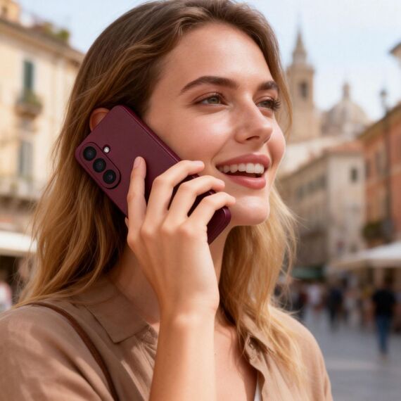 Tech-Protect Smart Wallet Case for Samsung Galaxy A57 5G - Burgundy