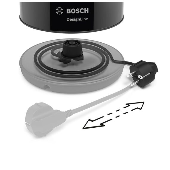 Bosch TWK3P423 electric kettle 1.7 L 2400 W Black | Techbox
