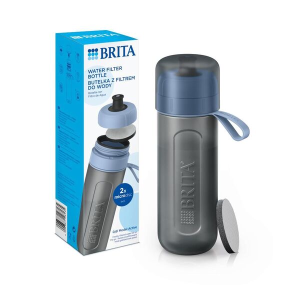 Brita Active blue 2-disc filter bottle | Techbox
