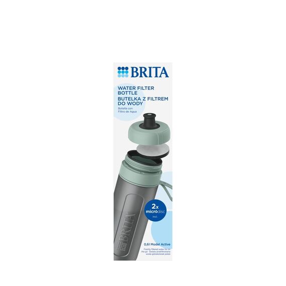 Brita Active green 2-disc filter bottle | Techbox