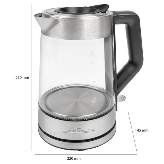 Proficook electric glass kettle PC-WKS 1190 G | Techbox