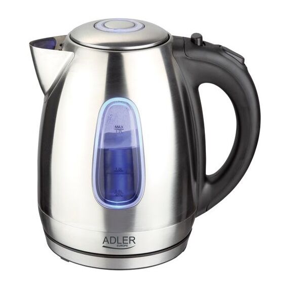 Adler AD 1223 electric kettle 1.7 L Black,Stainless steel 2200 W | Techbox