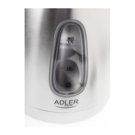 Adler AD 1223 electric kettle 1.7 L Black,Stainless steel 2200 W | Techbox