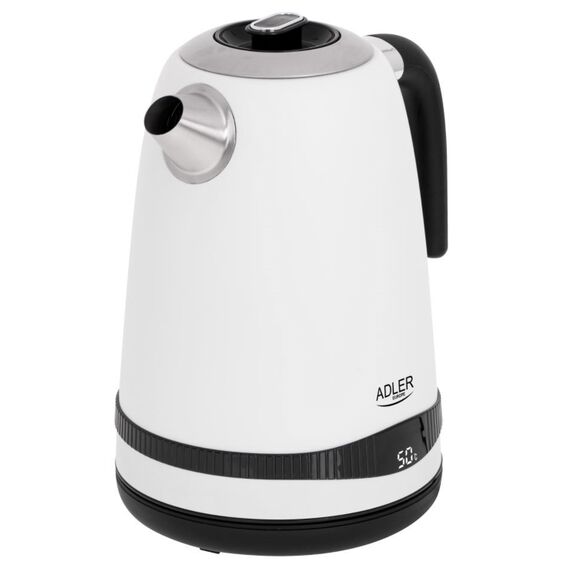 Adler AD 1295w Electric kettle 1.7 l White - Kettles - Coffee & Beverages - Techbox