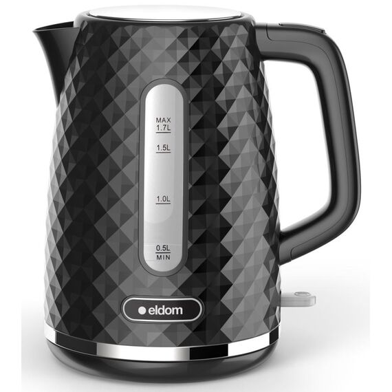 C280C ELDOM Kettle ELLI, capacity 1.7 l, power 2200 W, black, strix, black | Techbox