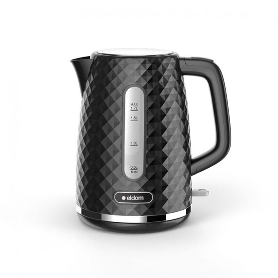C280C ELDOM Kettle ELLI, capacity 1.7 l, power 2200 W, black, strix, black | Techbox