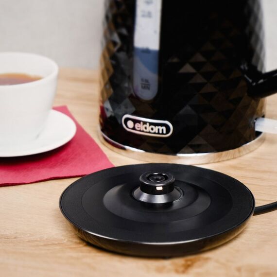 C280C ELDOM Kettle ELLI, capacity 1.7 l, power 2200 W, black, strix, black | Techbox