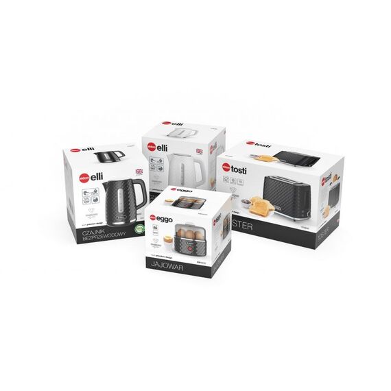 C280C ELDOM Kettle ELLI, capacity 1.7 l, power 2200 W, black, strix, black | Techbox