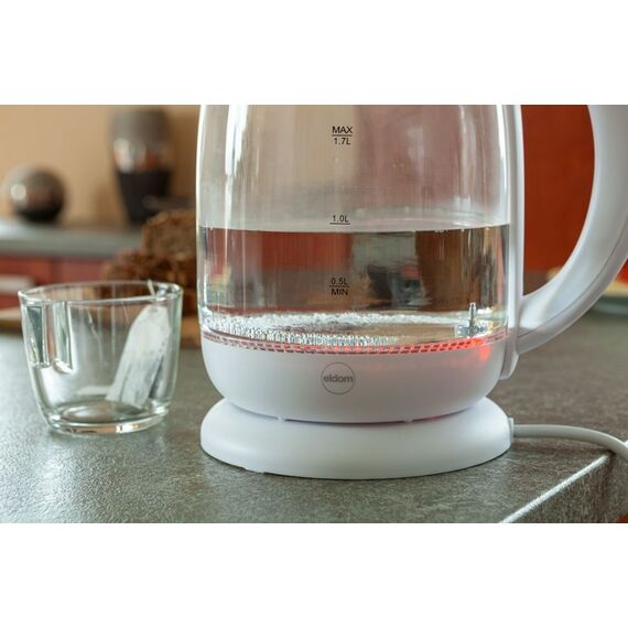 ELDOM C510B Lumi electric kettle 1.7 L White 2200 W - Kettles - Coffee & Beverages - Techbox