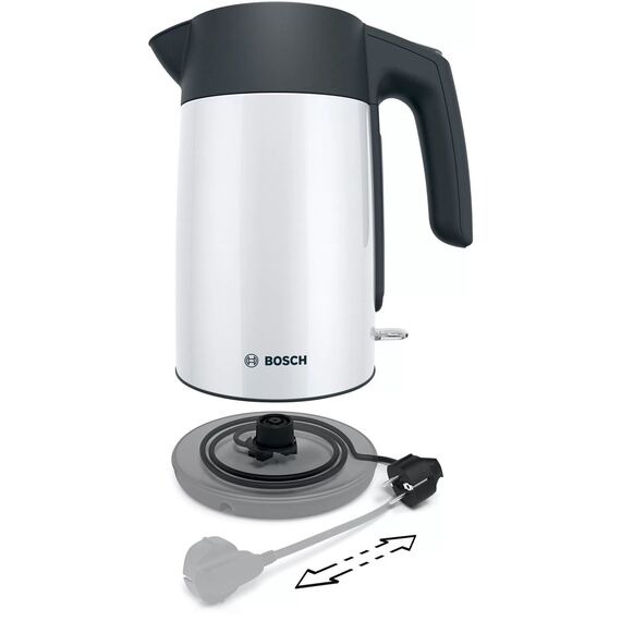 Electric kettle Bosch TWK 7L461, 2400 W, 1.7 l White - Kettles - Coffee & Beverages - Techbox