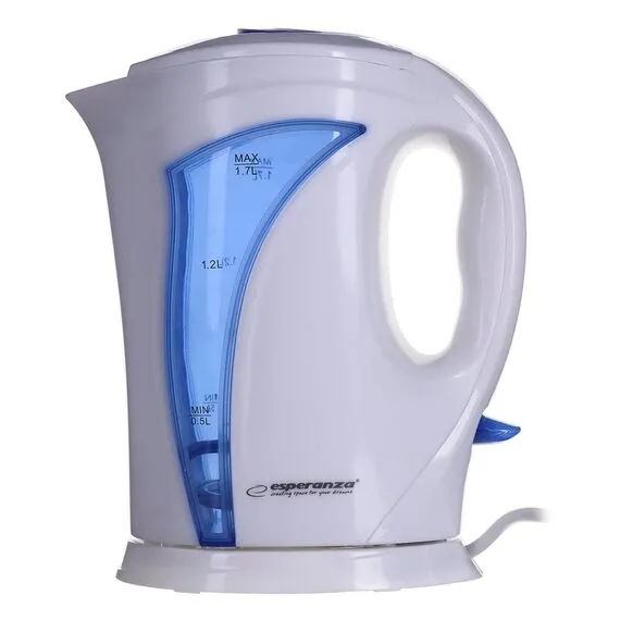 Esperanza EKK018B Electric kettle 1.7 L, White / Blue - Kettles - Coffee & Beverages - Techbox