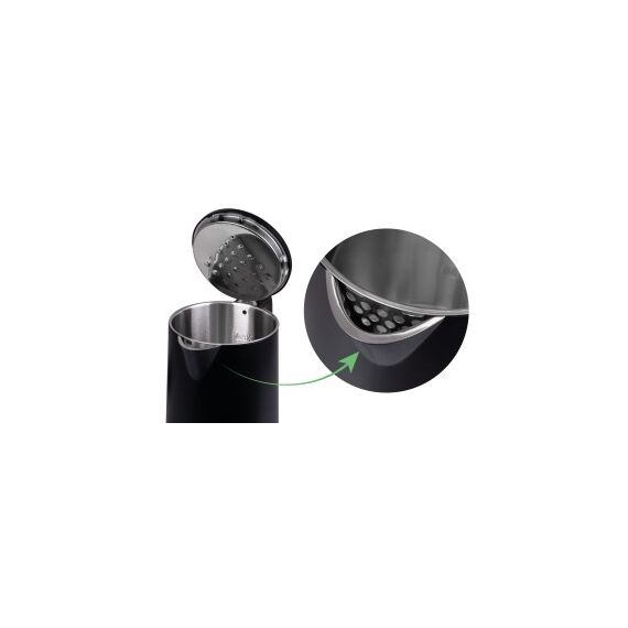 IDEAL Kettle 1.7 l, steel body, power 1500 W, black | Techbox