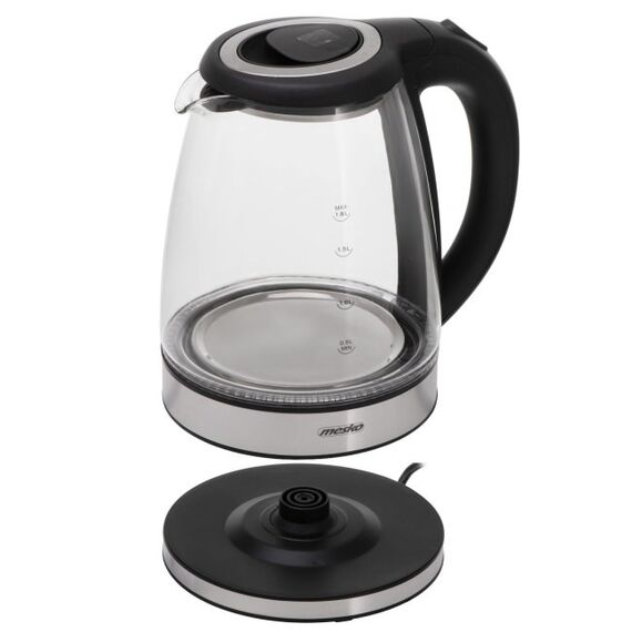 Mesko MS 1307 Glass Electric Kettle 1.8 L - Kettles - Coffee & Beverages - Techbox