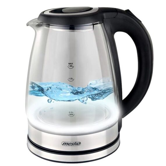 Mesko MS 1307 Glass Electric Kettle 1.8 L - Kettles - Coffee & Beverages - Techbox